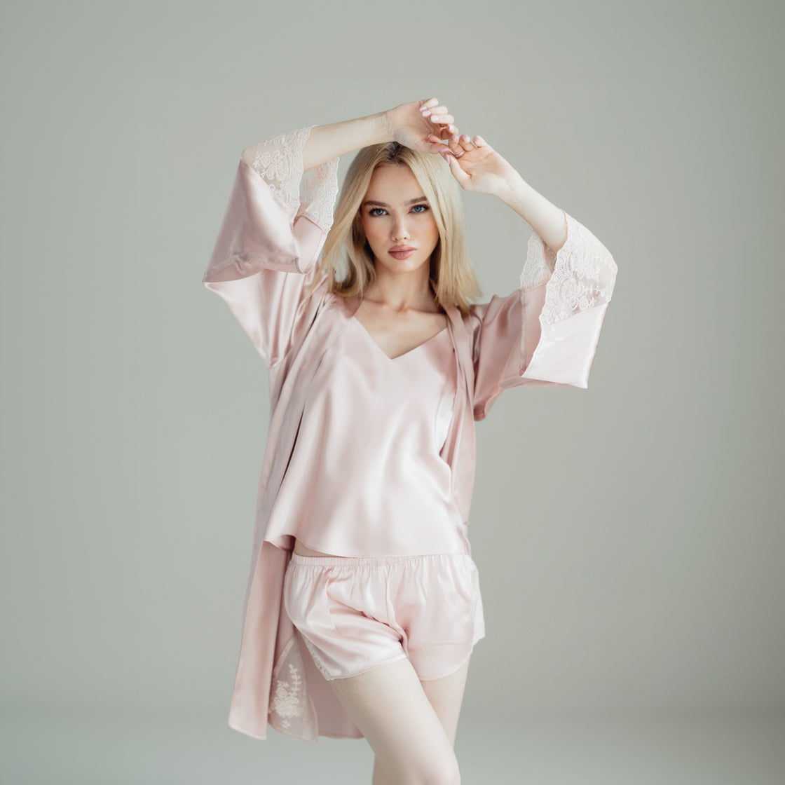 Pijama din mătase naturală